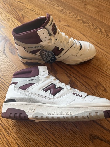 Taglia 10 New Balance 650R Bianco Borgogna