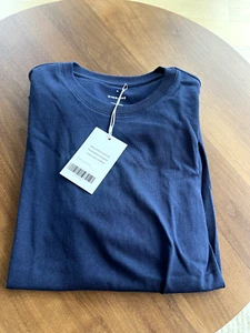 Everlane Uniform Short Sleeve Pocket T-Shirt Small Navy 100% Organic Cotton - Picture 1 of 1