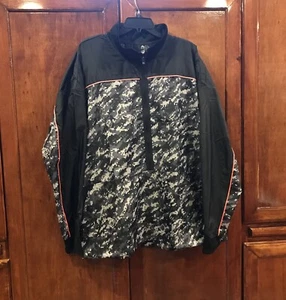 Adidas Originales ID Tejido Gráfico 1/2 Cremallera - Talla L - EB7628 - Negro/Gris Camuflaje - Imagen 1 de 6