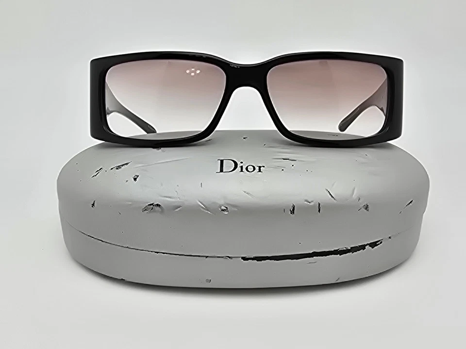 Gafas de sol Christian Dior Classic Dior 2 marco negro marrón degradado lentes Y2K Foto 1 de 4