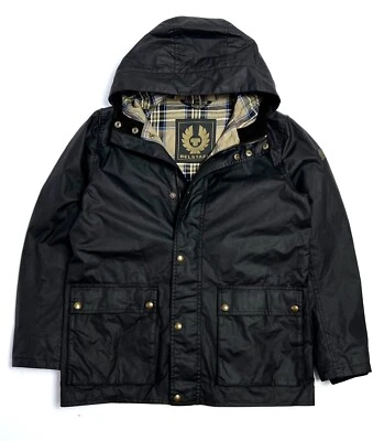 Abrigo chaqueta con capucha Belstaff Gold Label de algodón encerado para mujer - UK 14 IT46 Foto 1 de 4