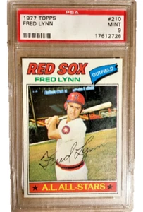 1977 Fred Lynn PSA 9 Topps Baseball Card - Vintage - Picture 1 of 2