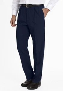 Men’s John Blair Navy Dress Pants Size 34S - Picture 1 of 2