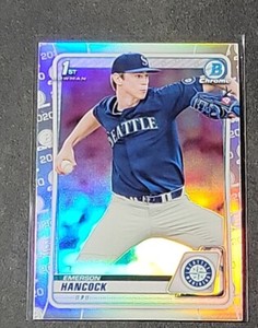 Emerson Hancock 2020 1st Bowman Draft Chrome Silver Refractor Seattle Mariners