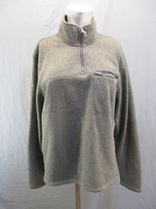 Merrell Size M Mens Green Collared Long Sleeve Athletic Pullover 5BL-377 - Picture 1 of 9