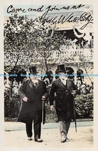 R286057 Two men with beards Suits and hats with canes F Alexander CA Series - Picture 1 of 4