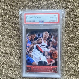 2013 PANINI DAMIAN LILLARD #87 PSA 8 NM-MT