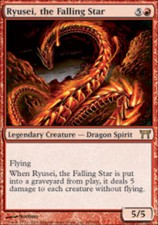 1x Ryusei, the Falling Star PL/MP, English MTG Champions of Kamigawa