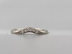 Synthetischer Moissanit Damen Stein Ring 14K Weißgold 1,9g (MI1062907) - Bild 1 von 7