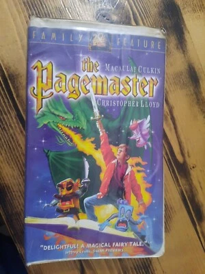 The Pagemaster (VHS 1993, Clamshell) Macaulay Culkin & Christopher Lloyd - Image 1 of 3