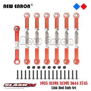 7Pc Turnbuckles Linkage Camber Pull Rod Link Rod Ends for RC 1/10 Traxxas Slash - Picture 1 of 18