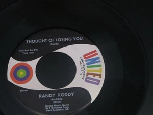 ROCKABILLY-RANDY RODDY THOUGHT OF LOSING YOU-CAROLINA (SC) HEAR - Picture 1 of 2