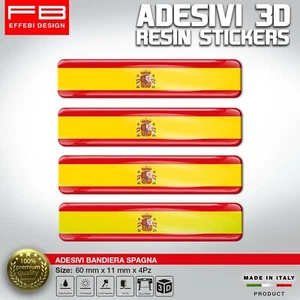 Adesivi Stickers Spagna Flag Spain per Auto Moto Scooter Camper Camion Tuning 3D - Imagen 1 de 1