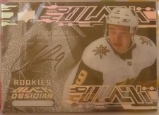 Cody Glass 2019-20 Upper Deck UD Black Obsidian Scripts Rookies Autograph
