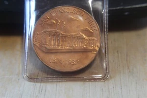 SAN FRANCISCO NEUWERTIG 1874 - 1937 SCHATZMEDAILLE  - Bild 1 von 2