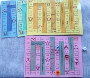 Word Trail Set Board Games Literacy Aust. Primary Teaching Resource Early Learn - Picture 1 of 1