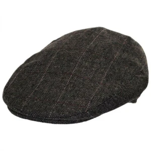 Jaxon Hats Euston Herringbone Plaid Wool Blend Ivy Cap - Picture 1 of 8