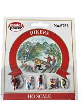 Model Power Hikers 5752  HO / 00 Gauge Six Painted Figures , Preiser / Noch