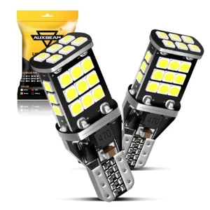 AUXBEAM 921 912 LED Back Up Light Bulbs 6000K Pure White T15 Halogen Replacement - Picture 1 of 12