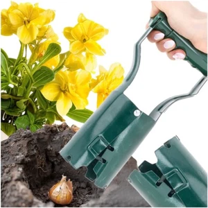 Blumenzwiebelpflanzer Pflanzenstecher Stahl Pflanzhilfe Einpflanzhilfe Pflanzhol - Bild 1 von 7