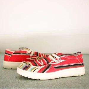 Ariat Youth Hilo Pastel Serape Shoes Slip On Sz 13c Girls Aztec Southwestern - Picture 1 of 8