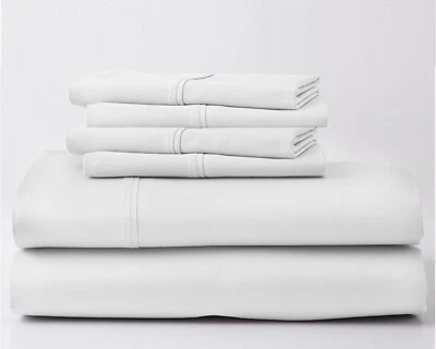 6-PC Real 800 Thread Count 100% Egyptian Cotton Sheet Set EXTRA 18" Deep Pocket - Image 1 of 4