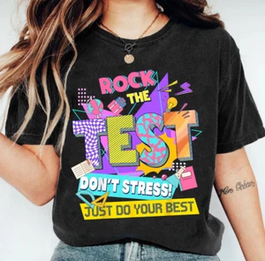 Rock The Test Shirt, Testing Day Lehrer Shirt, Don't Stress Just Do Your Best - Bild 1 von 3