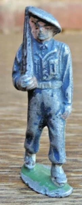 Antique Aluminum Alpine Marine Soldier Parade Figure - Picture 1 of 4