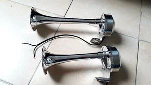 Avertisseur Double Sonore 12 Volt inox et ABS Chromé bateau - Imagen 1 de 2