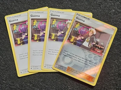 Pokémon TCG Guzma 115/147 Sun&Moon Burning Shadows Playset x4 - Image 1 of 2