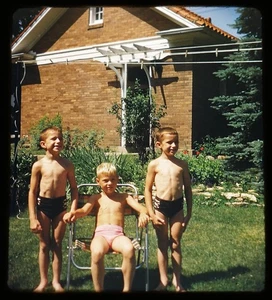 11x Stereo Realist 3D slides - PEOPLE Family 1953-1958 Kodachrome - Picture 1 of 11