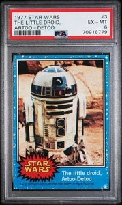 1977 Topps Star Wars The Little Droid Artoo-Detoo #3 PSA 6 EX-MT - Picture 1 of 2