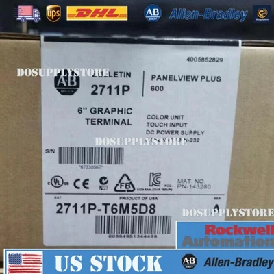 NEW Factory Sealed Allen-Bradley 2711P-T6M5D8 PANELVIEW PLUS 600  US Free Tax - Image 1 of 4