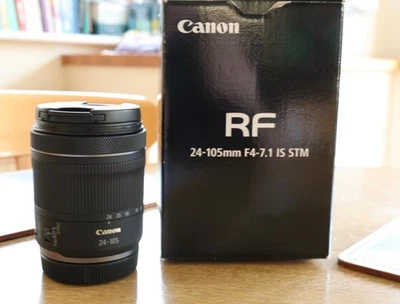 Canon RF 24-105mm f/4-7.1 IS STM Standard  Zoom Lens in Mint condition - Image 1 of 4