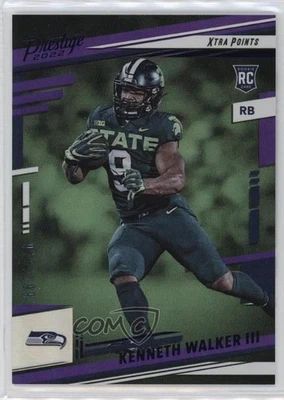 2022 Prestige Rookies Xtra Points Premium Purple Kenneth Walker III Rookie RC - Image 1 of 2