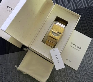 Reloj Breda 'Pulse Tandem' 1747a Oro Cuarzo 26mm NUEVO Japón - Imagen 1 de 12