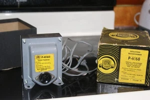 IN BOX STANCOR P-6160 ISOLATION TRANSFORMER (110/115/125V 3-WAY SWITCH-Excellent - Picture 1 of 4