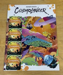 Cosmolancer Reiner Knizia Gencon 2025 Promo Cartón Lámina Azulejo Hoja Perforada - Imagen 1 de 4
