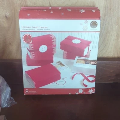 MARTHA STEWART CRAFTS Cajas de golosinas navideñas Galletas Regalos Favores de fiesta Foto 1 de 4