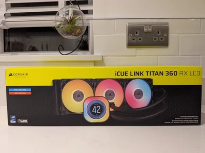 Corsair iCUE Link Titan 360 RX LCD 360mm Liquid CPU Cooler AIO - Image 1 of 3