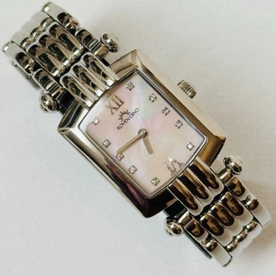 Roven Dino Savannah Diamond Swiss Women's Sapphire Crystal Watch Silver 2029L - Image 1 of 4