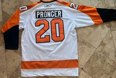 Camiseta deportiva clásica de invierno Chris Pronger #20 NHL Flyers 2010 Reebok CCM para hombre talla 56 Foto 1 de 4