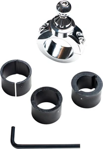 Techmount Handlebar Fixed Mount - 7/8-1in.1/4 - Chrome Motorcycle 5-30912C - Picture 1 of 3