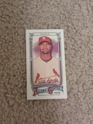 Mini tarjeta Rip 2025 Allen & Ginter Albert Pujols EXT. SSP #396 Foto 1 de 2