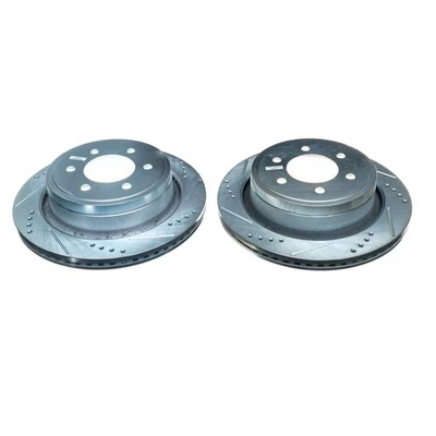 Power Stop AR85148XPR Drilled & Slotted Rear Rotor Set for Ford F-150 — 第 1/3 张图片