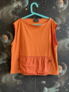 FENDI Jeans Kurzarm Oberteil Tshirt Orange Free Size Medium Gebraucht - Bild 1 von 7