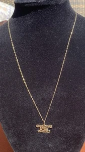 14K Gold Necklace with “Grandma’s Little Darling” Pendant - Picture 1 of 6
