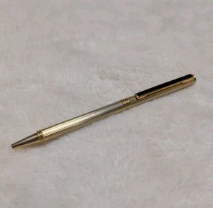 Vintage Gold Plated Pen Black Trim - Picture 1 of 3