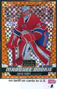 2024-25 O-Pee-Chee Platinum Orange Checkers #223 Jakub Dobes 07/25 - Bild 1 von 2