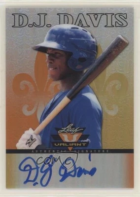 2012 Leaf Valiant Orange /99 DJ Davis #VA-DJD Auto - Image 1 of 2